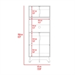 Pemberly Row 2-Door Microwave Pantry Cabinet in White Engineered Wood