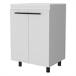Pemberly Row Freestanding Bathroom Vanity Cabinet 23.8 Inch in White