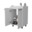 Pemberly Row Freestanding Bathroom Vanity Cabinet 23.8 Inch in White