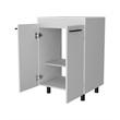 Pemberly Row Freestanding Bathroom Vanity Cabinet 23.8 Inch in White