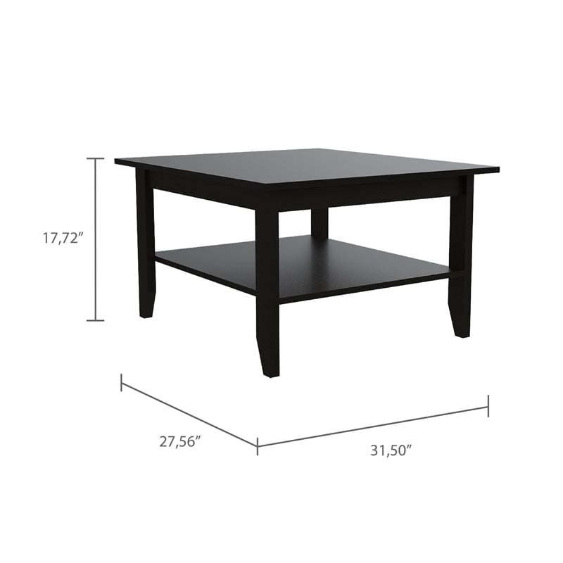 Pemberly Row 2 Piece Living Room Set Engineered Wood in Black