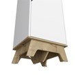 Pemberly Row 2 Door Modern Engineered Wood Single Pantry in White/Oak