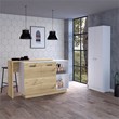 Pemberly Row 2 Piece Kitchen Set with Island and Pantry in White/Oak