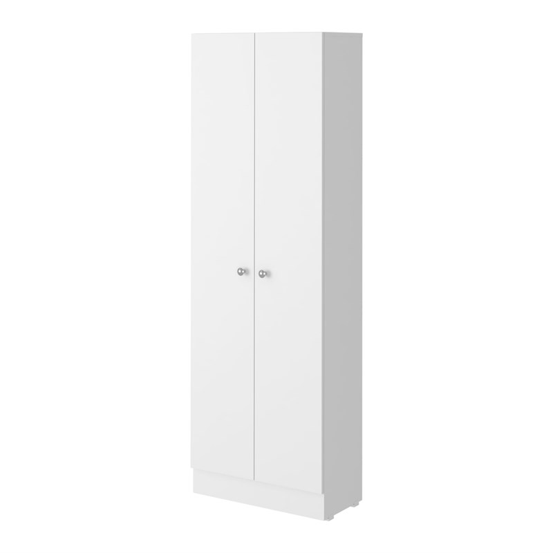 Pemberly Row 2 Piece Kitchen Set with Island and Pantry in White/Oak