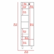Pemberly Row 2 Piece Kitchen Set with Broom Pantry in White/Oak
