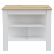 Pemberly Row 2 Piece Kitchen Set with Broom Pantry in White/Oak