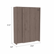 Pemberly Row 2 Piece Kitchen Set with Foldable Table in Multi-Color