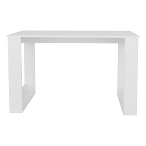 Pemberly Row Simple Writing Computer Desk Engineered Wood in White