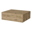 Pemberly Row Floating Nightstand with Drawer Engineered Wood in Beige