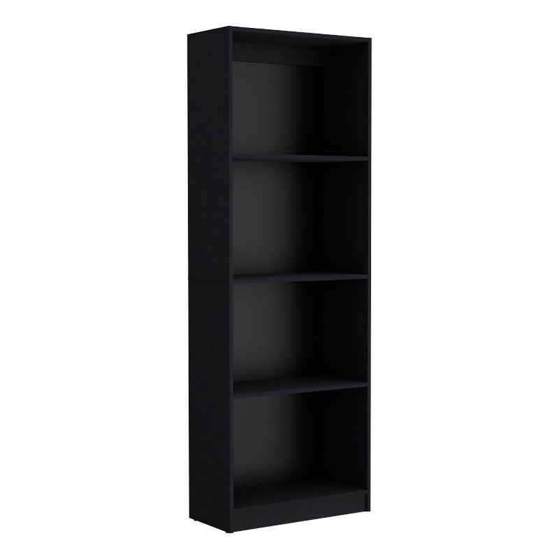 Pemberly Row 2 Piece Living Room Set with 2 Bookcases in Black