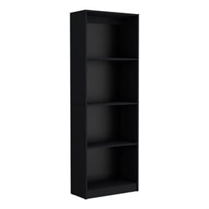 Pemberly Row 2 Piece Living Room Set with 2 Bookcases in Black