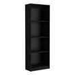 Pemberly Row 2 Piece Living Room Set with 2 Bookcases in Black