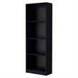 Pemberly Row 2 Piece Living Room Set with 2 Door Bookcase in Black