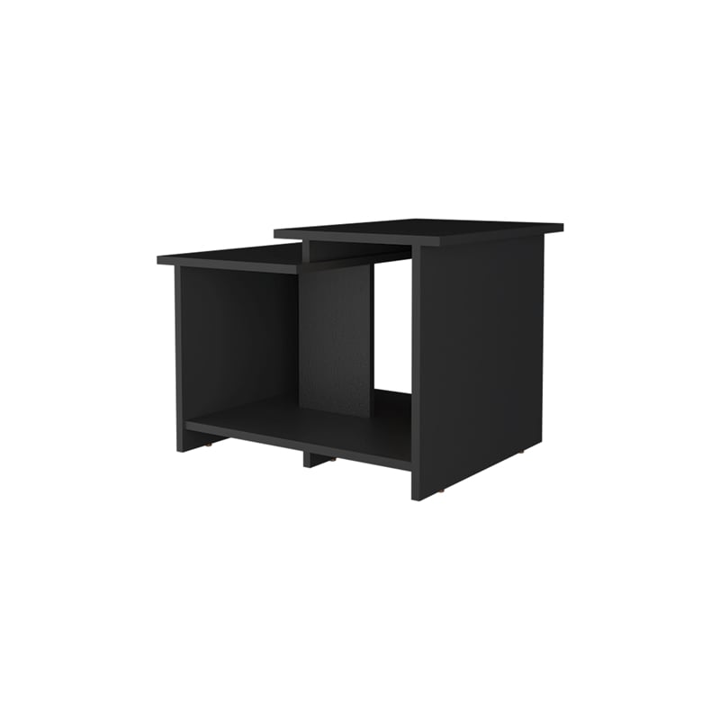 Pemberly Row Coffee Table with Open Storage Engineered Wood in Black