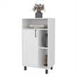 Pemberly Row Cabinet with Open Storage and 1 Door Engineered Wood in White