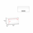 Pemberly Row Kitchen Wall Cabinet with 2 Doors Engineered Wood in White/Oak