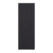 Pemberly Row Tall Wardrobe with 2 Doors and Hanging Rod in Wenge