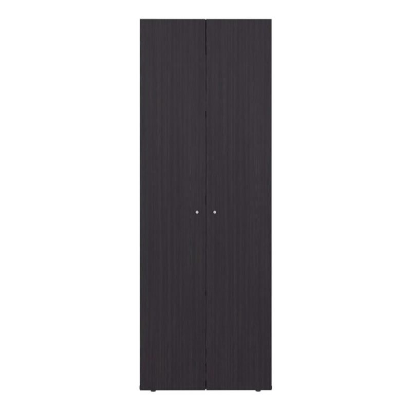 Pemberly Row Tall Wardrobe with 2 Doors and 4 Shelves in Wenge