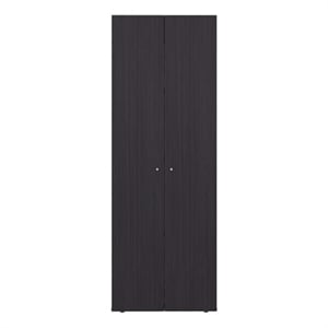 Pemberly Row Tall Wardrobe with 2 Doors and 4 Shelves in Wenge