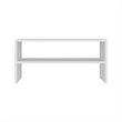 Pemberly Row Shoe Rack with 2 Open Shelves Engineered Wood in White