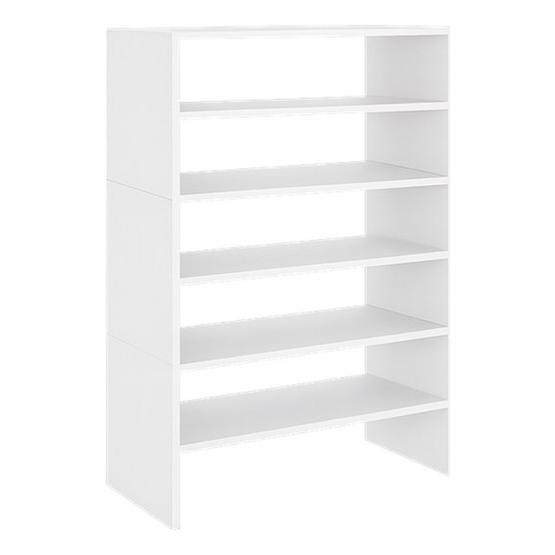 Pemberly Row Shoe Rack with Multiple Shelves in Engineered Wood