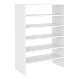 Pemberly Row Shoe Rack with Multiple Shelves in Engineered Wood