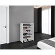 Pemberly Row Shoe Rack with Multiple Shelves in Engineered Wood