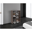 Pemberly Row 40.7 Inch Multi-Tier Shoe Rack in Engineered Wood