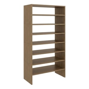 Pemberly Row 54.3 Inch Multi-Tier Bedroom Shoe Rack in Engineered Wood