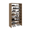 Pemberly Row 54.3 Inch Multi-Tier Bedroom Shoe Rack in Engineered Wood