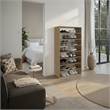 Pemberly Row 54.3 Inch Multi-Tier Bedroom Shoe Rack in Engineered Wood