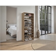 Pemberly Row 67.8 Inch Multi-Tier Shoe Rack in Engineered Wood