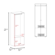 Pemberly Row Minimalist Wardrobe with Asymmetrical Doors in Wenge