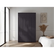 Pemberly Row Modern Wardrobe with Multi-Compartment Storage in Wenge