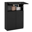 Pemberly Row Contemporary Minimalist Wardrobe for Bedrooms in Wenge