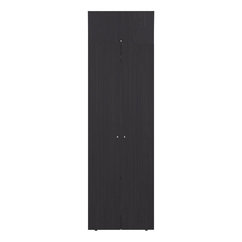 Pemberly Row Contemporary Minimalist Wardrobe for Bedrooms in Wenge