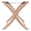 Pemberly Row Scarlett Luggage Rack with Natural Wood Finish and Foldable Design