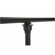 Pemberly Row Twin Sized Decorative Metal Bed in Textured Black