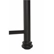 Pemberly Row Full Sized Decorative Metal Bed in Textured Black