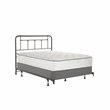 Pemberly Row Full-Size Decorative Metal Headboard in Textured Black