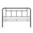 Pemberly Row Full-Size Decorative Metal Headboard in Textured Black
