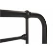 Pemberly Row Full-Size Decorative Metal Headboard in Textured Black