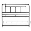Pemberly Row Full-Size Decorative Metal Headboard in Textured Black