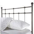 Pemberly Row Twin Sized Decorative Metal Headboard in Dark Bronze