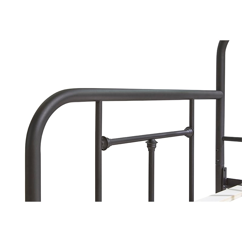 Pemberly Row Twin Size Daybed with Mattress Ready Slats in Black