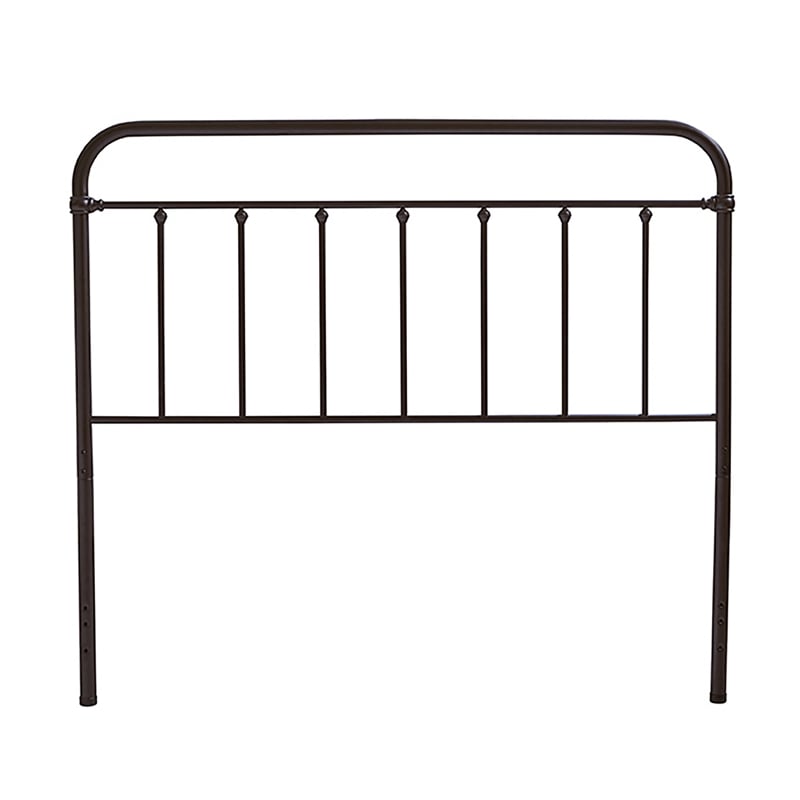 Pemberly Row Queen Bed with Bolt-On Metal Frame in Oiled Bronze