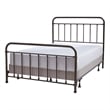 Pemberly Row Queen Bed with Bolt-On Metal Frame in Oiled Bronze