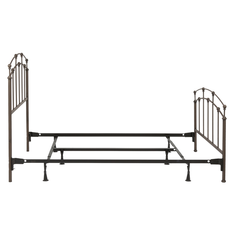 Pemberly Row Full Bed with Standard Bolt-On Frame in Black Walnut