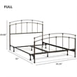 Pemberly Row Full Bed with Standard Bolt-On Frame in Black Walnut