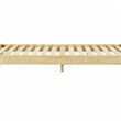 Pemberly Row Full Wood Platform Bed with Slatted Support in Natural Finish